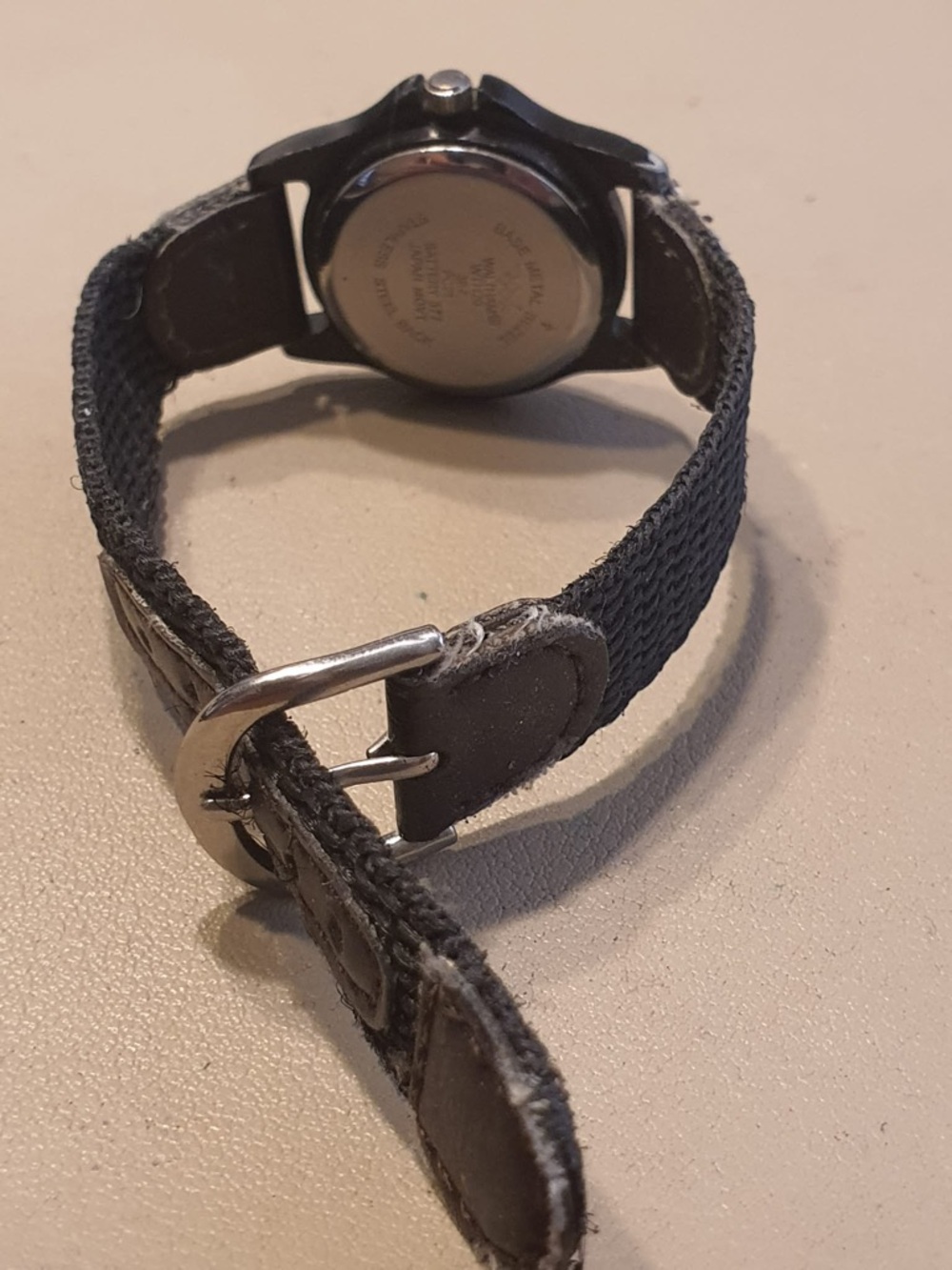 🦋10/$20🦋 Waltham Silver/Tan Nylon Women's Field Watch - Picture 4 of 5